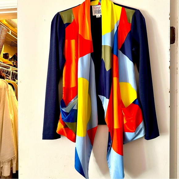 very vollbrancht Sweaters - Vintage VERY VOLLBRACHT Jacket/Sweater Coat w/Silk Scarf EUC • HOST PICK ♥️